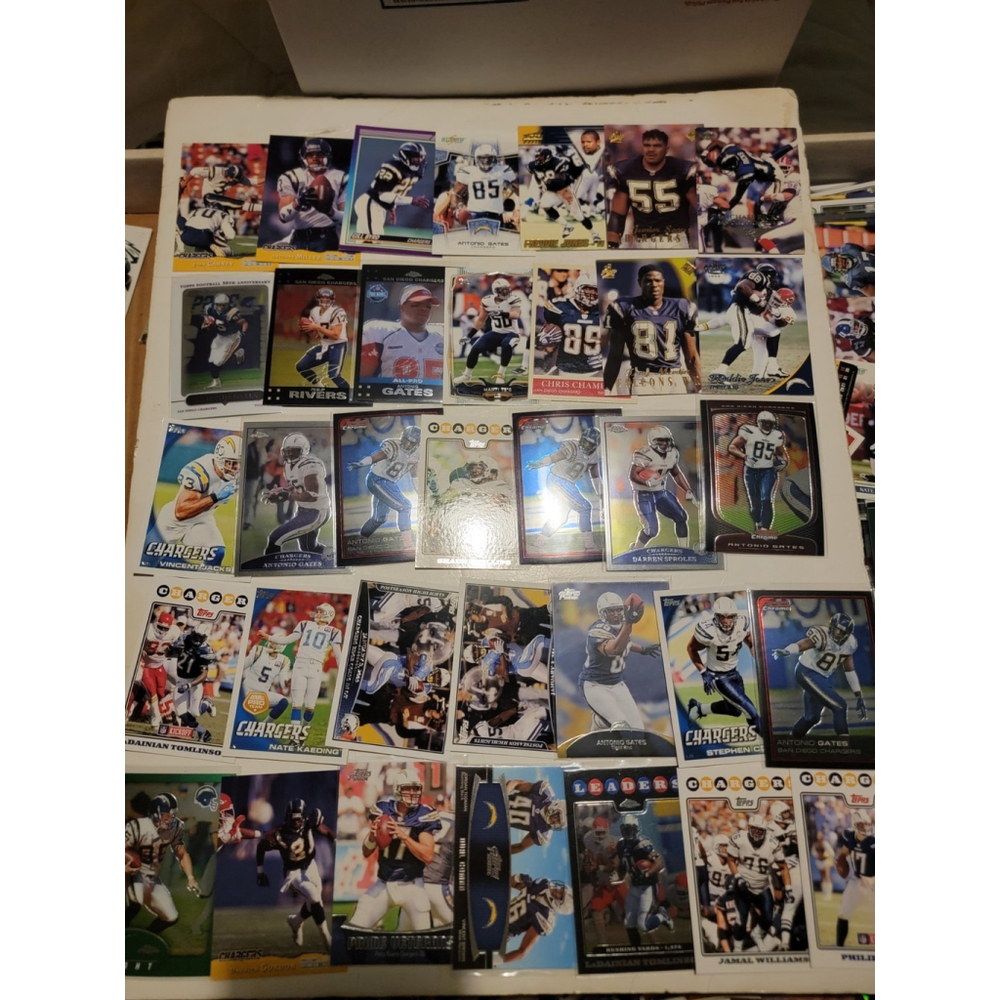 365+ Large Lot NFL Trading Cards Vintage Modern Inserts Rcs SD LA Chargers
